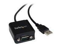 StarTech.com USB to Serial Adapter - Optical Isolation - USB Powered - FTDI USB to Serial Adapter - USB to RS232 Adapter Cable (ICUSB2321FIS) - Seriell adapter - USB - RS-232 - svart ICUSB2321FIS