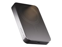 ZENS Pro 1 - Trådløs nødlader - slank - 10000 mAh - 15 watt - på kabel: USB-C - svart ZEPP10B/00