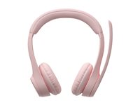 Logitech Zone 300 - Hodesett - on-ear - Bluetooth - trådløs - rosa 981-001412