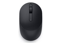 Dell Silent Mouse MS355 - Mus - høyre- og venstrehåndet - optisk LED - 3 knapper - trådløs - 2.4 GHz, Bluetooth 5.1 LE - USB trådløs mottaker - svart - med 3 years NBD Advance Exchange MS355-BLK-EMEA