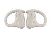 Belkin SoundForm ClearFit - True wireless-hodetelefoner med mikrofon - åpent øre - over-øret-montering - Bluetooth - sand AUC013CTSA