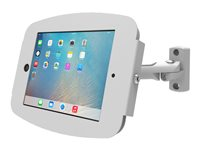 Compulocks iPad Pro 11" (1-4th Gen) Space Enclosure Swing Wall Mount - Innhegning - Tyverisikker - for nettbrett - låsbar - høyverdig aluminium - hvit - skjermstørrelse: 12.9" - veggmonterbar, overflatemonterbar, skranketopp - for Apple 11-inch iPad Pro (1. generasjon, 2. generasjon, 3. generasjon, 4. generasjon) 827W211SENW