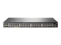HPE Aruba 2930F 48G PoE+ 4SFP - Switch - L3 - Styrt - 48 x 10/100/1000 (PoE+) + 4 x Gigabit SFP (opplink) - rackmonterbar - PoE+ (370 W) - gjenmarkedsført JL262AR#ABB