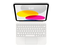 Apple Magic Keyboard Folio - Tastatur og folioveske - med styrepute - Apple Smart connector - QWERTY - Internasjonal engelsk / kanadisk fransk - for 10.9-inch iPad (10. generasjon); iPad A16 Wi-Fi, A16 Wi-Fi + Cellular MQDP3Z/A