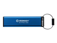 Kingston IronKey Keypad 200 - USB-flashstasjon - kryptert - FIPS 140-3 Level 3 - 256 GB - USB 3.2 Gen 1 IKKP200/256GB