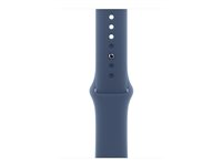 Apple - Klokkestropp for smart armbåndsur - 46mm - S/M-størrelse - denim MXLV3ZM/A