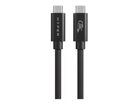 Hyper HyperDrive Next - USB-kabel - USB-C (hann) til USB-C (hann) - USB4 - 1.2 m - svart HD6500BKGL