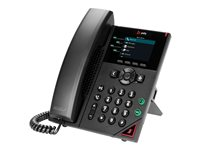 HP Poly VVX 250 - OBi Edition - VoIP-telefon - treveis anropskapasitet - SRTP, SIP, SDP, RTP - 4 linjer - svart 89K69AA