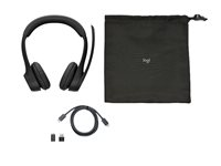 Logitech Zone 305 - Hodesett - on-ear - Bluetooth - trådløs - USB-C via Bluetooth-adapter - lydisolerende - Certified for Microsoft Teams, Works With Chromebook Certified 981-001451