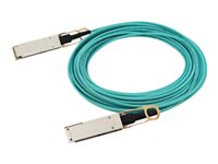 HPE Aruba - 100GBase-AOC direkte tilkoblingskabel - QSFP28 (hann) til QSFP28 (hann) - 7 m - 7 m - fiberoptisk - aktiv - for HPE Aruba 8325-32C, 8325-48Y8C; CX 10000 Empty Chassis, 8360-12C V2, 8360-16Y2C V2 R0Z27A