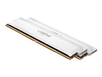 Crucial Pro OC - DDR5 - sett - 64 GB: 2 x 32 GB - DIMM 288-pin - 3200 MHz / PC5-51200 - CL40 - 1.35 V - ikke-bufret - on-die ECC - hvit CP2K32G64C40U5W