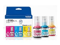 Brother BTD180CL Multipack - 3-pack - gul, cyan, magenta - original - hengeboks - blekkrefill - for Brother DCP-T580DW, DCP-T780DW BTD180CLVAL