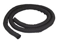 StarTech.com 6.5' (2m) Cable Management Sleeve, Flexible Coiled Cable Wrap, 1.0-1.5" dia. Expandable Sleeve, Polyester Cord Manager/Protector/Concealer, Black Trimmable Cable Organizer - Flame Resistant UL94-V0 - Kabelmuffesett - svart - 2 m WKSTNCM