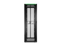 APC NetShelter SX Gen 2 - Rack skap - 2258 H x 750W x 1200D mm, med sider - står på gulv - svart - 48U - 19" - TAA-samsvar - for P/N: SMT1000RM1U, SMT750RM1U, SRTL10KRM4UT, SRTL5KRM2UI-HW, SRTL5KRM2UT-HW, SRTL8KRM4UT AR3357B2