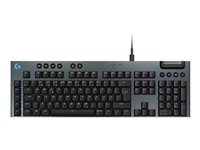 Logitech G G915 X - Tastatur - bakgrunnsbelyst - USB - QWERTY - Nordisk (dansk/finsk/norsk/svensk) - tastsvitsj: GL Tactile - svart 920-012940