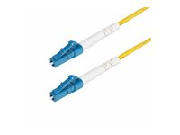 StarTech.com 3m (9.8ft) LC to LC (UPC) OS2 Single Mode Simplex Fiber Optic Cable, 9/125µm, Laser Optimized, 40G/100G, Bend Insensitive, Low Insertion Loss - LSZH Fiber Patch Cord (SPSMLCLC-OS2-3M) - Koblingskabel - LC/UPC-enkeltmodus (hann) til LC/UPC-enkeltmodus (hann) - 3 m - 3 m - 2 mm - fiberoptisk - simpleks - 9 / 125 micron - OS1/OS2 - halogenfri, passiv, toretnings - gul SPSMLCLC-OS2-3M