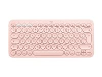 Logitech K380 Multi-Device Bluetooth Keyboard - Tastatur - trådløs - Bluetooth 3.0 - Nordisk (dansk/finsk/norsk/svensk) - rosa 920-010402