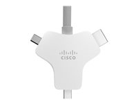 Cisco Multi-head - Video- / lyd- / datakabel - HDMI hann til HDMI, Mini DisplayPort, USB-C hann - 2.5 m - for Webex Board 55, Board 70, Room 55, Room 70, Room Kit, Room Kit Plus PTZ, Room Kit Pro CAB-HDMI-MUL4K-2M=