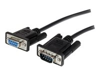 StarTech.com 1m Black Straight Through DB9 RS232 Serial Cable - M/F (MXT1001MBK) - Seriellforlengelseskabel - DB-9 (hann) til DB-9 (hunn) - 1 m - svart - for P/N: 1P3FPC-USB-SERIAL, ICUSB2321F, ICUSB2324, ICUSB2324I, ICUSB232IS, ICUSB232V2 MXT1001MBK