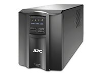 APC Smart-UPS 1000VA LCD - UPS - AC 120 V - 700 watt - 1000 VA - enkeltfase - USB - utgangskontakter: 8 - 0U - svart - med APC SmartConnect SMT1000C