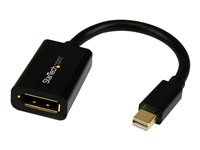 StarTech.com 6in Mini DisplayPort to DisplayPort Video Cable Adapter (MDP2DPMF6IN) - DisplayPort-kabel - Mini DisplayPort (hann) til DisplayPort (hunn) - 15.2 cm - svart - for P/N: CDP2DP141MB, CDP2DP146B, CDP2DPMM1MB, CDP2DPMM6B, DISPLPORT15L, DISPLPORT3L MDP2DPMF6IN