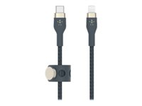 Belkin BoostCharge - Lightning-kabel - 24 pin USB-C hann til Lightning hann - 1 m - blå CAA011BT1MBL