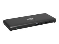 PORT connect Professional Docking OFFICE - Dokkingstasjon - USB-C 3.1 Gen 2 - 2 x DP, HDMI - 1GbE - 130 watt - Europa 901910W-EU