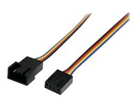 StarTech.com 12in 4 Pin Fan Power Extension Cable - M/F - Fan power extension cable - 4 pin PWM (M) to 4 pin PWM (F) - FAN4EXT12 - Forlengelseskabel for viftestrømforsyning - 4-pins PWM (hann) til 4-pins PWM (hunn) - 30.5 cm FAN4EXT12