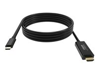 VISION Professional - Videokabel - USB-C hann til HDMI hann - 2 m - svart - 4K-støtte TC 2MUSBCHDMI/BL