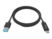 Vision Professional - USB-kabel - USB-C (hann) til USB-type A (hann) - USB 3.0 - 3 A - svart TC 1MUSBCA/BL