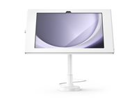 Compulocks Galaxy Tab A9+ Apex Enclosure Flex Arm Mount - Monteringssett (hus, fleksibel arm) - synlige foran/bak kamera og sensorer - for nettbrett - låsbar - metallramme - hvit - skjermstørrelse: 11" - skranketopp, veggmonterbar - for Samsung Galaxy Tab A9+ 159W11GAPX9W