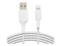 Belkin BoostCharge - Lightning-kabel - Lightning hann til USB hann - 3 m - hvit CAA002BT3MWH