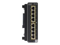 Cisco Catalyst - Utvidelsesmodul - Gigabit Ethernet (PoE+) x 8 - gjenfabrikert IEM-3300-8P-RF