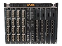 HPE Aruba 8400 8-slot Chassis - Switch - rackmonterbar - med 3 x viftebrett, 18 x vifte, kabelstyring, X462 2-stangs rackskinnesett JL375A
