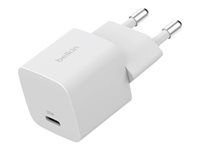Belkin BoostCharge - Strømadapter - PPS-teknologi - 25 watt - PD 3.1/PPS, Fast Charge (USB-C) WCA012KQWH