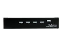 StarTech.com HDMI Splitter 1 In 4 Out - 1080p - 4 Port -Mounting Brackets - 1.3 Audio - HDMI Multi Port - HDMI Audio Splitter (ST124HDMI2) - Videosplitter - 4 x HDMI + 4 x lyd - stasjonær - for P/N: SVA12M2NEUA, SVA12M5NA ST124HDMI2