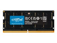Crucial - DDR5 - modul - 64 GB - SO DIMM 262-pin - 2800 MT/s / PC5-44800 - CL46 - 1.1 V - on-die ECC - svart CT64G56C46S5