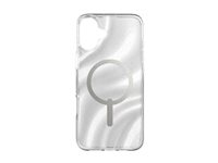 ZAGG Milan Snap - Baksidedeksel for mobiltelefon - MagSafe-samsvar - grafen - snurr glitter - for Apple iPhone 16 Plus 702315119