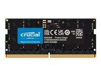 Crucial - DDR5 - modul - 24 GB - SO DIMM 262-pin - 5600 MT/s / PC5-44800 - CL46 - 1.1 V - on-die ECC - svart CT24G56C46S5