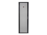 APC NetShelter SV Perforated Flat Door - Rackdør - svart - 42U - for P/N: NBPD0160A, NBWL0355A, SMX2KR2UX145, SMX3KR2UNCX145, SRT1000RMXLI, SRT1000RMXLI-NC AR702480