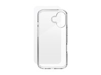 iFrogz Defence - Baksidedeksel for mobiltelefon - blank - med Skjermbeskytter i herdet glass - for Apple iPhone 16 300515346