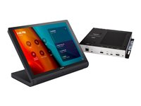 Crestron Flex UC-CX100-T-GV - Integrator Kit - videokonferansesett (berøringsskjermkonsoll, mini-PC, sender) - Certified for Microsoft Teams Rooms - svart - statslig - TAA-samsvar - power adapter included UC-CX100-T-GV