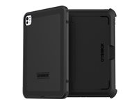 OtterBox Defender Series - Beskyttelsesboks baksidedeksel for nettbrett - robust - polykarbonat, termoplastisk elastomer (TPE) - svart - 11" - for Apple 11-inch iPad Pro (M4) 77-95237