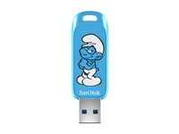 SanDisk Smurfs - Brainy Smurf Edition USB-flashstasjon - 64 GB - USB 3.2 Gen 1 SDCZIS-064G-G46