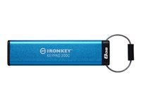 Kingston IronKey Keypad 200C - USB-flashstasjon - kryptert - FIPS 140-3 Level 3 - 8 GB - USB-C 3.2 Gen 1 IKKP200C/8GB