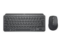 Logitech MX Keys Mini Combo for Business - Tastatur- og mussett - bakbelysning - trådløs - Bluetooth LE - QWERTY - Nordisk (dansk/finsk/norsk/svensk) - grafitt 920-011059