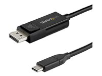 StarTech.com 3ft/1m USB C to DisplayPort 1.4 Cable 8K 60Hz/4K, Bidirectional DP to USB-C or USB-C to DP Reversible Video Adapter Cable, HBR3/HDR/DSC, USB Type C/Thunderbolt 3 Monitor Cable - 8K USB-C to DP Cable (CDP2DP141MBD) - DisplayPort-kabel - USB-C (hann) til DisplayPort (hunn) - USB 3.1 / Thunderbolt 3 / DisplayPort 1.4 - 1 m - aktiv, støtte for 8K UHD (7680 x 4320) - svart CDP2DP141MBD