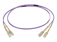 C2G 10m SC/SC OM4 LSZH Fibre Patch - Purple - Koblingskabel - SC flermodus (hann) til SC flermodus (hann) - 10 m - 10 m - fiberoptisk - dupleks - 50 / 125 mikroner - OM4 - purpur 81744