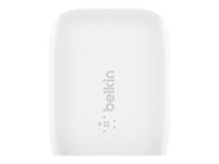 Belkin BoostCharge - Strømadapter - PPS-teknologi - 20 watt - 3 A - Power Delivery 3.1 (USB-C) - hvit WCA006VFWH
