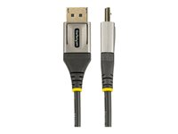 StarTech.com 10ft (3m) VESA Certified DisplayPort 1.4 Cable, 8K 60Hz HDR10, Ultra HD 4K 120Hz DP Video Cable, DisplayPort to DisplayPort Cable, DP Cord for Monitors/Displays, M/M - DP 1.4 Cable with Latches (DP14VMM3M) - DisplayPort-kabel - DisplayPort (hann) til DisplayPort (hann) - DisplayPort 1.4 - 3 m - formstøpt, passiv, 8 K 60 Hz (7680 x 4320) støtte, 4 K 120 Hz (3840 x 2160) støtte - grå, svart DP14VMM3M